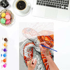 Lxmsja Sea Turtle Paint by Numbers Kit - Image 6