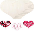 12 Pack 12 Inch Valentine Wood Heart Cutouts by Anglechic