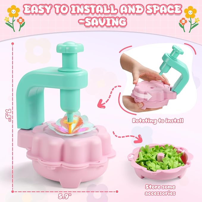 DIY Flower Bouquets Toys for Girls, Arts & Crafts Birthday Gift for Kids Ages - Image 5