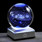 Qianwei 3D Solar System Model Crystal Ball Astronomy Gifts Men Space Decor | by QianweiCrystal
