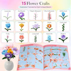 Pipe Cleaner Flower Kit, Flower Making Kit - Image 4
