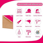 2 Pack 16'' x 20'' Opaque Pink Acrylic Sheet, 3mm Thick Acrylic Plastic Sheet - Image 4