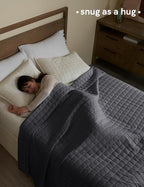 YnM 12lbs Weighted Blanket for Adults, Heavy Bed Throw Blanket - Image 3