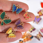 Bulk Gold Enamel Charms for Jewelry Making, Colorful Metal Charms Pendant for - Image 4