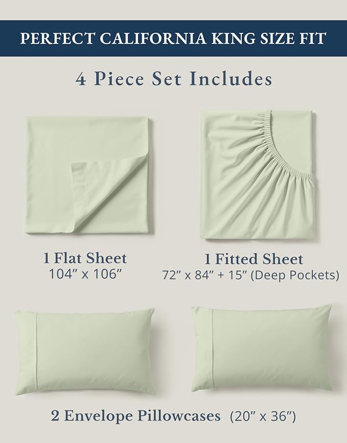 LANE LINEN Bedsheets California King Size Bed - Image 4