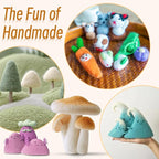 JeogYong Needle Felting Wool, 7.05oz Wool Roving Chunky Wool Yarn, Wet Felting - Image 5