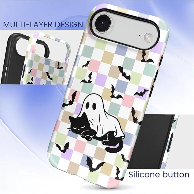 Case for iPhone 17 Air, Scratch Resistant Hybrid Double Layer Hard Shell，Ghost - Image 3