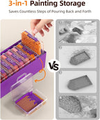 Redtwo 60 PCS Diamond Painting Storage Containers Trays, Detachable Trays - Image 5