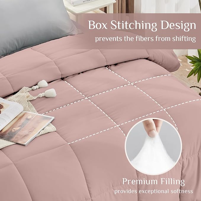 JOLLYVOGUE King Comforter Set, Ultra-Soft Bed in a Bag King Size 7 Pieces - Image 3