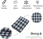 Pico Textiles 10 Yards Bolt Blue and White Tartan Plaid Flannel Fabric - Image 4