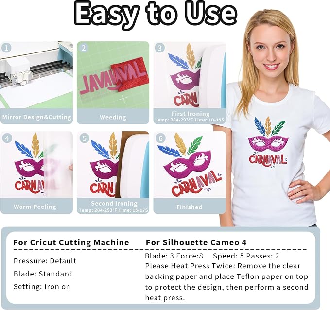 Glitter Puff Vinyl Heat Transfer - Image 5