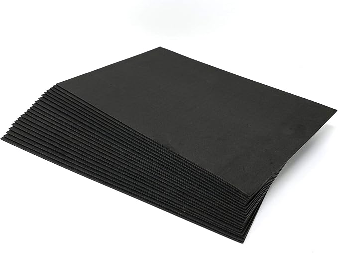 Allgala 20-Value-Pack EVA Foam Paper 8x12 Inch Sheets-Black-CF85310 - Image 3