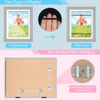 Kids Art Frames, 10x12.5 Front Opening Kids Artwork Frames Changeable, Holds 50 - Image 2