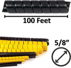 Electriduct 5/8 Inch Heavy Duty Spiral Wrap HDPE Flexible Plastic Cable Sleeve - Image 3