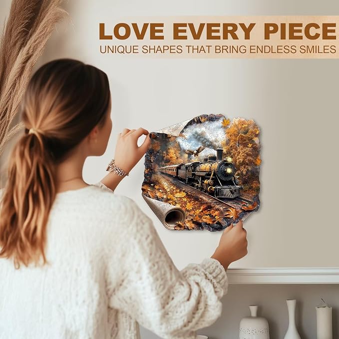 Autumn Train Puzzles Adults Gifts - Image 6