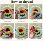 Punch Needle Kit for Beginners Adults-Cat Coffee, - Image 5