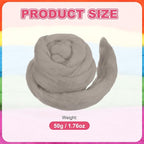 MECCANIXITY Wool Roving Yarn Soft Felting Wool 50g/1.76oz Pure Chunky Roving - Image 2