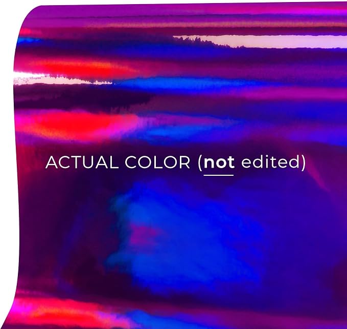 VViViD DECO65 Gloss Holographic Chrome Purple Permanent Adhesive Craft Vinyl - Image 2
