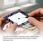 480pcs Paper Piecing Paper for Quilting Diamond 60 Degrees | (1", 1.5" and 2" - Image 7