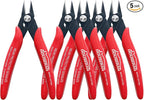 170 Wire Cutters, Small Wire Cutters, 5 PACK, 5 Inch Micro Flush Cutter by HOUSERAN