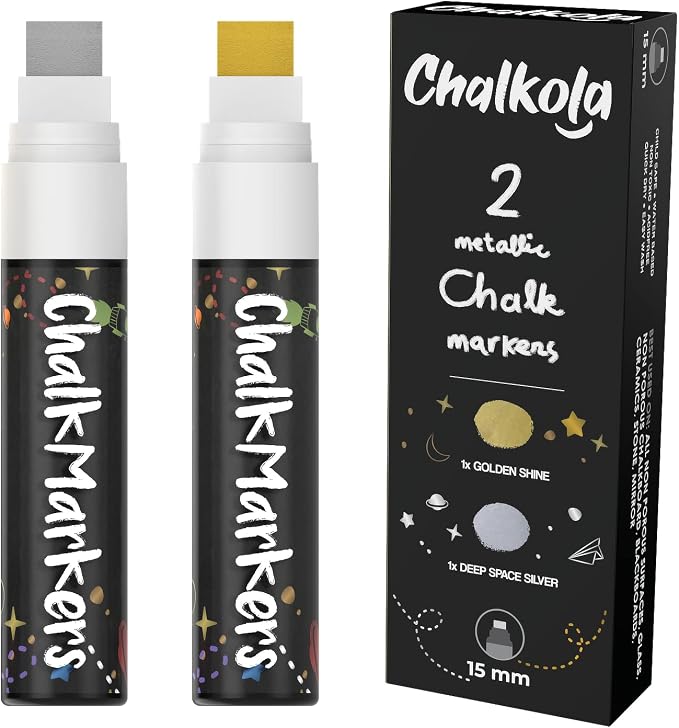 Metallic Chalk Markers Liquid Chalk Pens by Chalkola