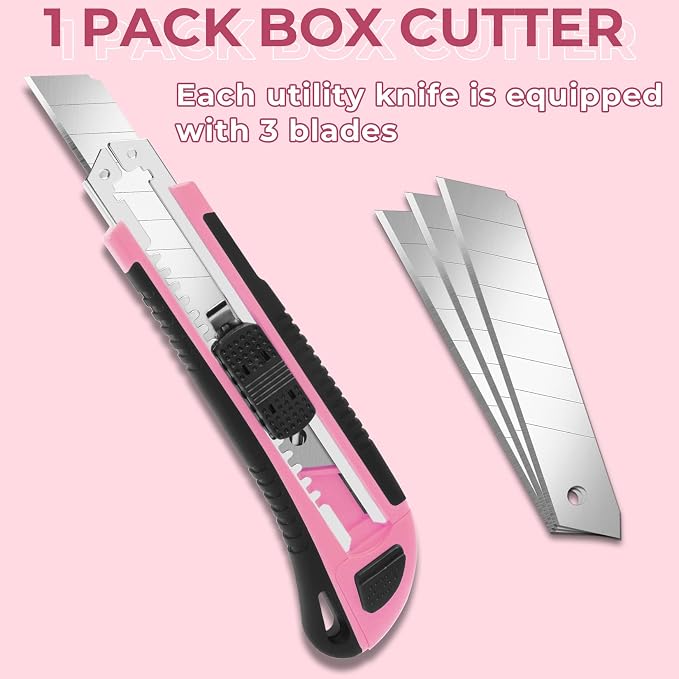 Box Cutter, Box Cutter Retractable Self Loading, Heavy Duty Utility Knife - Image 2