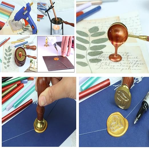 Wax Seal Sticks, Atopbb 30pcs Glue Gun Wax Sealing Sticks Beads Only Suit - Image 6