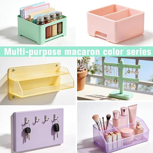 Macaron Pastel Acrylic Sheets 12x12-10 Pcs 1/8 Inch Thick, Dual Finish Matte & - Image 4