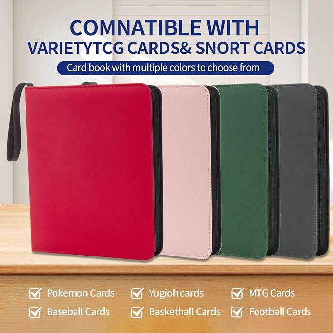 Card Binder – 720 Capacity, Zippered Trading Card Holder - Image 5