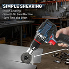 Metal Nibbler Drill Attachment, Heavy-Duty Sheet Metal Cutter - Image 7