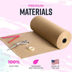 Bryco Goods Brown Packing Paper Roll 18" x 14, Eco-Friendly Void Fill - Image 3