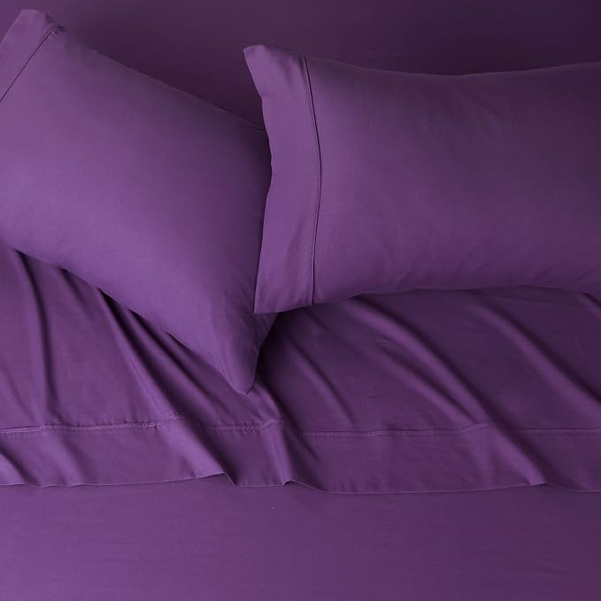 Amazon Basics Breathable Microfiber 4-Piece Bed Sheet Set - Image 3