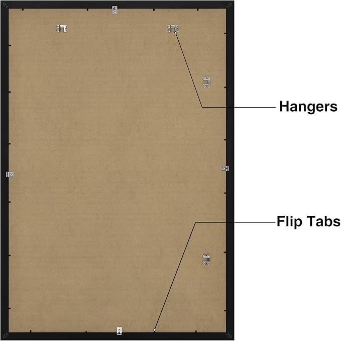 Vittanly 27x40 Poster Frames Set of 2, Ornate Vintage Photo Frame - Image 4
