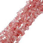 LAIDANLA Watermelon Red 400pcs Natural Chip Stone Beads 5-8mm Healing Crystal - Image 2