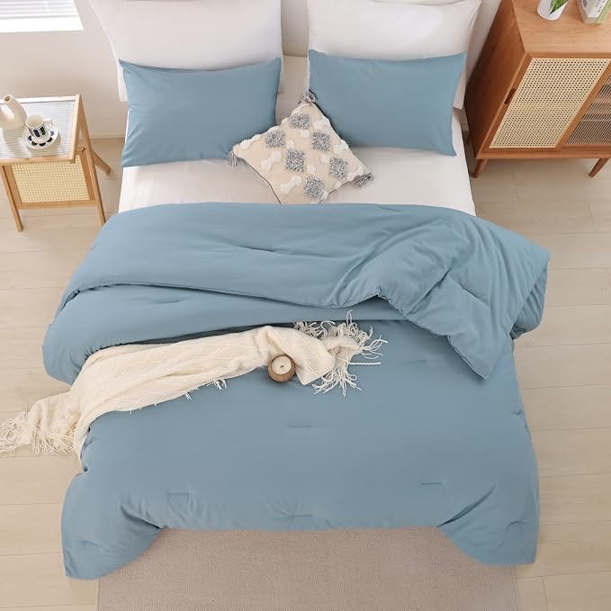 ROSGONIA Oversized King Comforter 128x120 - Image 5