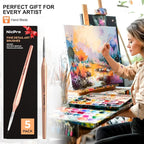 Nicpro Detail Paint Brushes 5 PCS Aesthetic Extreme Fine Tip 10/0 Professional - Image 7