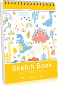 Sketch Book 8.5×11 inch, Spiral Bound Sketch Pad 50 Sheets, Acid-Free Sketchbook by Prudiut