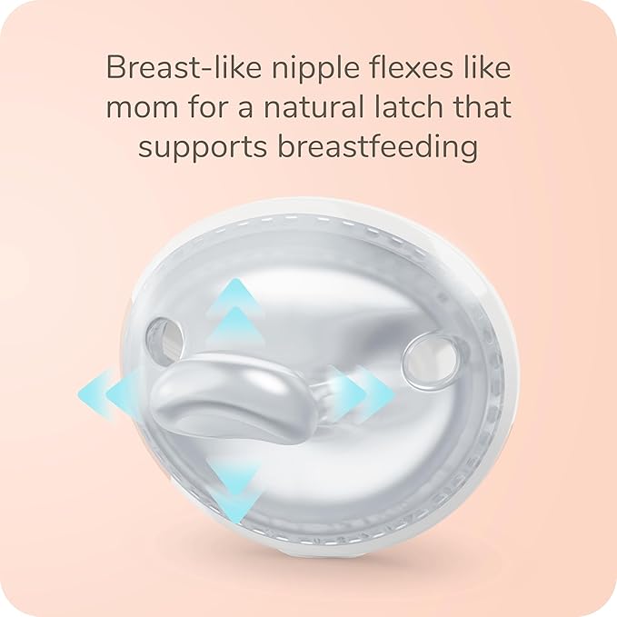NUK Perfect Match Silicone Newborn Pacifier, for Ages 0-6m, 4 Pack, Green & White