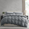 Nestl Grey Duvet Cover King Size by Nestl
