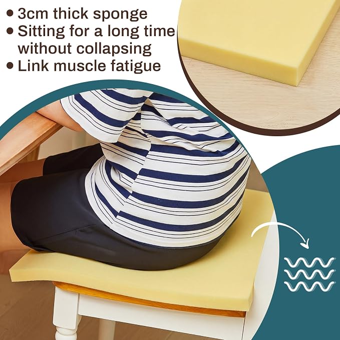 Frienda 2 Pack 1" x 18" x 18" Upholstery High Density Foam Cushion Replacement - Image 4