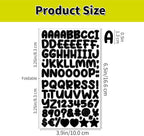 1800 Pieces 20 Sheets Small Letter Number Stickers, 1/2inch Self-Adhesive Vinyl - Image 2