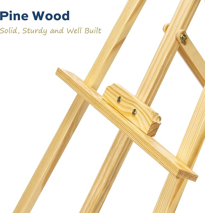 finenolo Wooden Easel Stand for Painting, Wedding Signs & Posters, Students & - Image 5