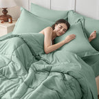 JOLLYVOGUE California King Comforter Set, Ultra-Soft Bed in a Bag Cal King Size - Image 6