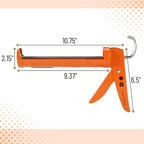Bates- Caulking Gun, 10:1 Thrust Ratio, No Drip Sealant Gun | Silicone - Image 2