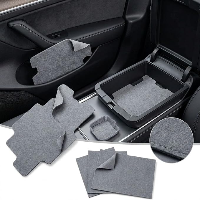 HaoFeiJH 6 Pcs Soft Gray Felt Fabric Sheets - Image 4