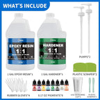1 Gallon Epoxy Resin Kit Crystal Clear Resin - Image 6