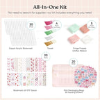 YOPPIX 180 Pcs Acrylic Bookmark Blanks- 20 Set Bookmark Making Kit - Image 3