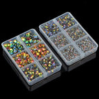 10000Pcs 2-Boxes Mixed Size Hot Fix Round Crystals Gems Glass Stones Hotfix - Image 5