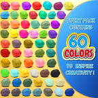 Air Dry Clay, 60 Colors Modeling Magic Clay - Image 2