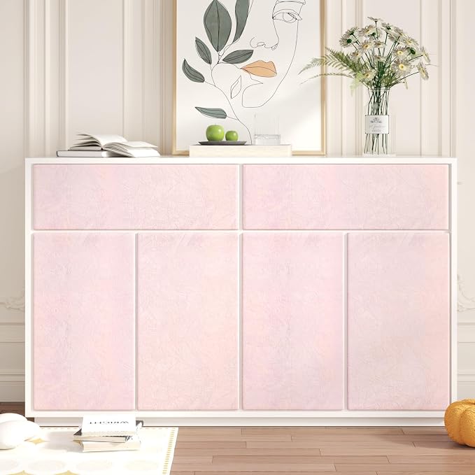 CHIHUT 12''x100'' Light Pink Felt Fabric Velvet Flocking Liner - Image 5